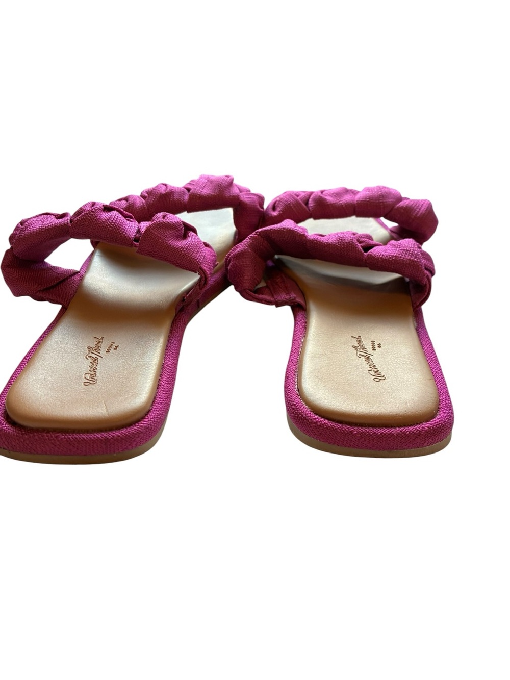 Universal Thread Women's Braided Double-Strap Slide Sandals - Magenta - Picture 4 of 5